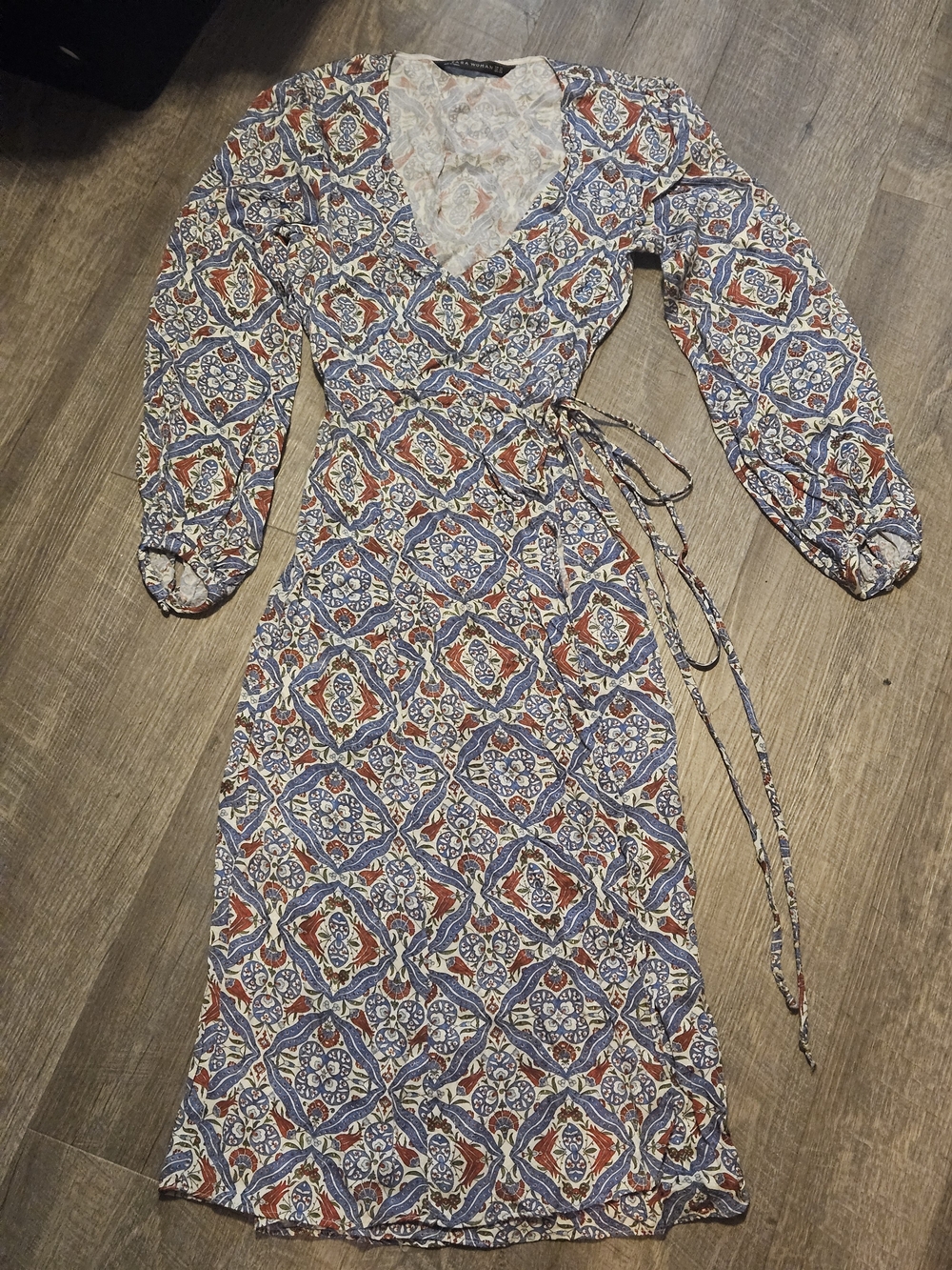 Zara Women Wrap Midi Dress- Sz. XS